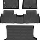 ANBINGO®Fit for Hyundai Santa Fe Floor Mats 2019-2020 (Only 5 Seater) /for Hyundai Santa Fe Car Mats 2019-2020 All Weather Mats for Santa Fe TPE Car Mat Rugs for Santa Fe Rubber Trunk Carpet