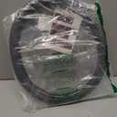 Haokay Heavy Duty Pure Cowhide Steering Wheel Cover, Black Genuine Leather Steering Wheel Cover Men Women Universal 14.5 to 15 Inch