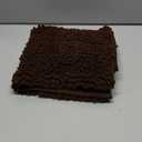 Yimobra Bathroom Rug Mat, Non Slip and Super Absorbent Bath Mat, Machine Washable Quick Dry, Ultra Plush Chenille Shower Rugs for Bathroom Floor Sink Tub and Shower Outside, Brown, 24 x 17