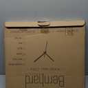 Bernhard Products Black Wall Clock Silent Non Ticking - XL 18 Inch Quality Quartz Battery Operated Round Easy to Read Home/Office/Classroom/School Clock