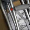 Adjustable Crutches with Padded Grips Height Adjustable Mobility Aid, Aluminum Underarm Support 330LB Adjustable Height 38.2-61.8 in Non-Slip Tips, Tool-Free Setup One Pair