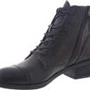 Comfortiva Womens Corda Closed Toe Ankle Fashion Boots, Black, Size 11.0