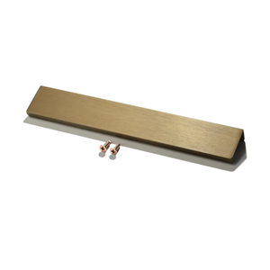 Finger Pulls for Cabinets Drawers - Aluminum Alloy Concealed Handle for Home Kitchen Door Dresser, Easy Installation (2, Bronze, 200mm/7.88inch)