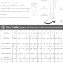 Juliet Holy Women's Knee High Boots Stacked Block Heel Pointed Toe Riding Boots (Brown)