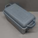 Enameled Cast Iron Dutch Oven, Oblong Bread Oven for Sourdough Bread Baking, Baking Pan, Dual Handles, Oven Safe, 4 Quart, Seasalt