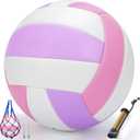 Saretas Volleyball Soft Beach Volleyball - Official Size for School, Indoor, Outdoor and Play Game Gym Workout - Play for Girls, Adults and Family.