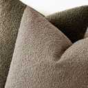 Foindtower Decorative Textured Boucle Throw Pillow Covers Accent Solid Pillow Cases Neutral Soft Cozy Couch Cushion Case for Chair Sofa Bedroom Living Room Home Decor 22x22 Inch,1PC,Light Khaki Tan