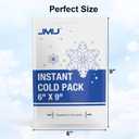 JMU 24 Packs Instant Cold Pack (6" x 9"), Disposable Instant Ice Packs for Injuries, Swelling, Sprains, Toothaches, Athletes & Outdoor Activities
