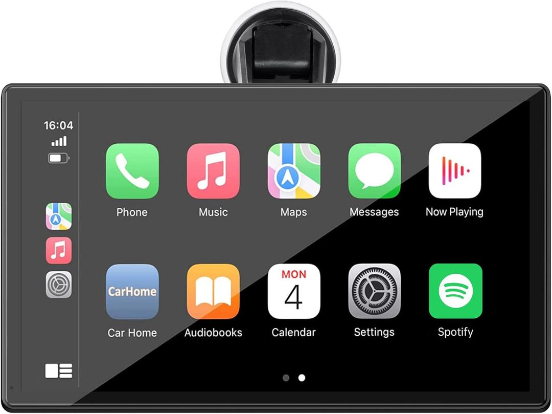 9-Inch Wireless Car Stereo with Carplay, Backup Camera, GPS Navigation, Android Auto - by LAMTTO