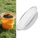 Sifter.Size 3/8" Mesh Soil Sifter Sieve - Heavy Duty Galvanized Screen for Compost, Dirt, Rocks, Gravel & Garden - Fits 5 Gallon Bucket, Rust-Resistant - Composting & Sifting Tool