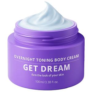 Get Dream Overnight Toning Whip: Body Firming Cream Cellulite Remover for Legs and Body (3.38 OZ)
