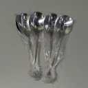 Hiware 8-Piece Serving Set - Includes 4 Spoons and 4 Slotted Spoons, 18/8 Stainless Steel Buffet Utensils - Mirror Polished, Dishwasher Safe, 8.6-Inch