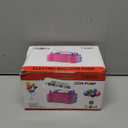 IDAODAN Electric Balloon Pump, Portable Electric Balloon Blower Machine Balloon Air Pump Dual Nozzle Rose Red 110V 600W Balloon Inflator for Party Decorations