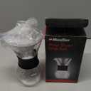 Yosoo Elegant Pour Over Coffee Maker Set, Reusable Stainless Steel Filter Dripper with Glass Carafe for Manual Drip Coffee Brewing