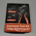 Preciva Heavy Duty Grommet Kit with Suitcase, Grommet Tool Kit of 3/8" and 1/4" with 400pcs Grommets,    for Advertising Poster, Banner, Cardboard