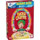 2 x Lucky Charms Gluten Free Cereal with Marshmallows, Kids Breakfast Cereal, Made with Whole Grain, Giant Size, 26.1 oz