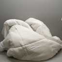 ELEMUSE King Mattress Topper for Back Pain, Extra Thick Mattress Pad Cover, Plush Soft Pillowtop with Elastic Deep Pocket, Overfilled Down Alternative Filling (White)