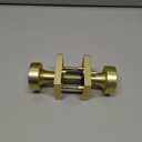 Goldenwarm Privacy Brass Door Knobs, Zinc-Alloy Heavy Duty Bedroom, Contemporary Gold Bathroom (2 Pack)