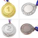 XIPEGPA 24 PCS Winner Awards Medals Gold Silver Bronze Award Medals with Neck Ribbon Medal Bulk 2 Inch for School Class Awards Competitions Sport Party