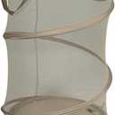 Household Essentials Pop-Up Mesh Laundry Hamper, Beige