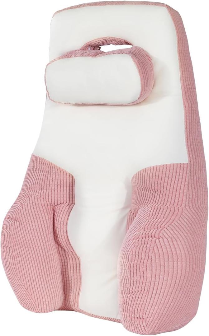 BALAPET Big High Back Support with Pillow for Office Chair, Extended Neck & Lumbar Cushion for Low Back and Neck Pressure Relief Improved Posture for Wheelchair Working, Car, Sofa, Plane and Travel