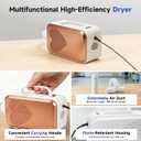 3D Printer Filament Storage Box with External Dryer - 2-Tier Active Heating Filament Rack Holds 24 Rolls 1KG Spools, Dehumidifier Storage Organizer with Hot Air Circulation for Home & Studio