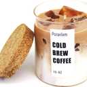 Iced Coffee Candle Latte Coffee with Ice Cube 15 oz 450ml Handmade Home Scented Aromatherapy Candles Gifts for Women Lovers Her Birthday Valentine Room Decor