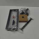 Ceiling 6-Light Black and Gold 20" Modern Geometric Semi Flush Mount Ceiling Lighting Fixture for Kitchen Island Living Room Dining Room Entryway