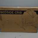 3 in 1 Bassinet Bedside Sleeper, Baby Bassinets Bedside Sleeper with Wheels, Breathable Mesh, Adjustable Height, Storage Basket, Easy Assemble & Folding (Pink)