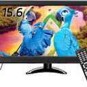 Prechen 15.6 Inch 1080P Portable TV F HD Flat Screen Small TV with ATSC Tuner Antenna,Remote/HDMI/USB/AV/VGA Input, Suitable for Kitchen Bedroom RV Camper