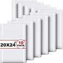 Thenshop 10 Pack 20 x 24 Inch Extra Large Bubble Mailers, Poly Padded Envelopes, Waterproof, Tear-resistant, Adhesive Closure Mailing Bags for Shipping, Office, Home, E-commerce, White