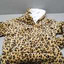 RONGTAI Leopard Print Pants for Women Soft Flannel Pj Bottoms Casual Warm with Pockets Drawstring Trousers S-XXL