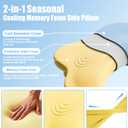 Side Sleeper Pillow with Arm Hole, Ergonomic Memory Foam Cervical Pillow for Neck and Shoulder Pain Relief 2PCS Pillowcase, Ergonomic Knee, Leg, Arm Pillow for Adults (Large)