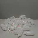 Juvale Squirt Bottle - 2 oz White with Red Caps, 24 Pack - Plastic Squeeze Bottle for Hot Sauces, Condiments & Crafts