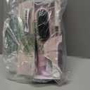 Go Brush Pro 2026 Hair Straightener Brush 300 Million Negative Ionic Portable Hair Straightener Comb for Women with 4 Temps Fast Heating MCH Ceramic Coating Smooth Frizz Hair Light Pink