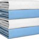 Heavy Absorbency Bed Pad, Washable and Reusable Incontinence Bed Under Pads, 34"X36" (4 Pack), Waterproof Mattress Protector