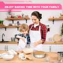 EWFEN 8 Inch Cake Pan Set of 2, Stainless Steel Round Layer Cake Baking Pans Tins, Non-Toxic & Healthy, Leak-proof & Easy Clean & Dishwasher Safe