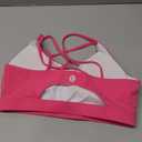 RUNNING GIRL Sports Bras for Women,Padded Sports Bra Tank Top Sexy Crisscross Back High Impact Longline Workout Yoga Bra. M Size