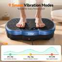 HTM Vibration Plate Exercise Machine, 9 Modes & 120 Speeds, Body Shake Plate with Resistance Bands Slot & Remote Control, Shake Board for Weight Loss Fat Burner Home Fitness Workout