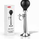 Bike Horn for Adults Classic Horn Metal Squeeze Clown Horn, Fits All Bicycle Handle Bar, Loud Sounds (Silver)