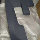 Headlight Bezel Right Compatible with 2015-2017 Ford F150 Front Lamp Cover Trim Plastic(PP) Painted W/Texture Primed Gray Replacement for FL3Z17C754AA FL3Z17C754BPTM