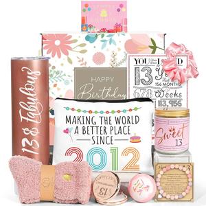 13th Birthday Gifts for Girls, 13 Year Old Girl Born in 2012 Gifts 10 Pieces Unique 13th Birthday Gift for Daughter, Niece, Granddaughter, Official Teenager 13 Year Old Bday Gift for Her, Teen Girl