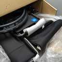 Medline Comfortable Folding Wheelchair with Swing-Back Desk-Length Arms and Swing-Away Footrests, 20W x 16D Seat
