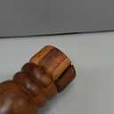 Wooden Pepper Grinder, Manual Pepper Mill with Stainless Steel Core, Refillable Pepper Shaker with Acacia Wood Body, External Adjustable Coarseness, 9 Tall