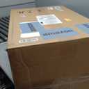 Amazon Basics Smudge Resistant Rectangular Trash Can with Soft-Close Lid, Foot Pedal, Removable Inner Bucket, 50 Liter/13.2 Gallon, Brushed Stainless Steel, Satin Nickel Finish