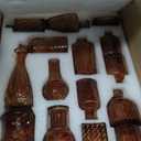 Bud Vase Set of 30 in Bulk Amber Glass Bud Vase 30 Pack Bud Vases for Centerpieces Vintage Amber Mini Flower Vases for Home Centerpieces Wedding Decorations