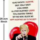 2 x Funny Valentines Day Card, Best Valentine's Day Cards Gifts for Husband Wife Boyfriend Girlfriend, Sweet Vday Gifts for Him Her