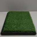 LOOBANI Dog Grass Pad with Tray - Dog Litter Box - Indoor Potty for Apartment and Patio Training - with 2 Packs Grass Pee Pads for Replacement, 16×20 Inch