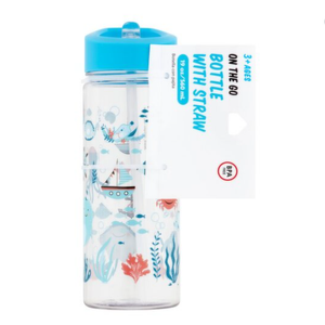 Jacent On the Go 19 oz Bottle with Straw, 3+ Ages