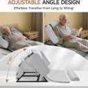 Electric Lifting Bed Backrest with Remote Control, 280 Adjustable for Elderly to Sit Up Easily, Comfortable Support for Eating and Resting, 300lb Capacity
